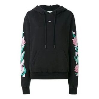 Off-White C O Virgil Abloh Floral «Negro»