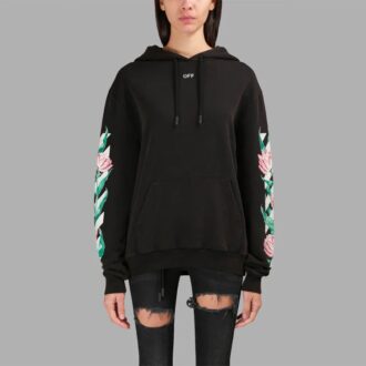 Off-White C O Virgil Abloh Floral «Negro»