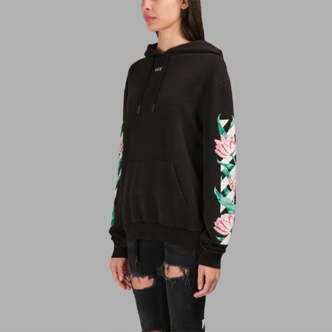 Off-White C O Virgil Abloh Floral «Negro»