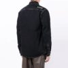 Off-White Camisa de Denim de manga larga para hombre FW21 con eslogan y adornos, azul oscuro