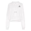 Off-White Camiseta blanca holgada con estampado de letras en la espalda