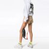 Off-White Camiseta blanca holgada con estampado de letras en la espalda