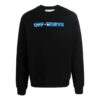 Off-White Camiseta de cuello redondo con estampado de Arrows para hombre, colección primavera-verano 2022, color negro