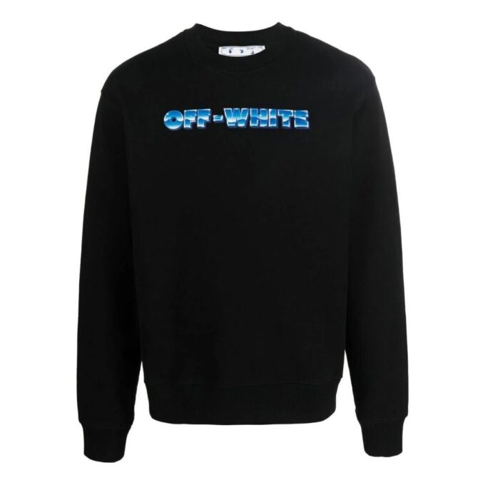 Off-White Camiseta de cuello redondo con estampado de Arrows para hombre, colección primavera-verano 2022, color negro