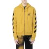Off-White Camiseta de hombre con cremallera Arrow en color cúrcuma