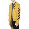 Off-White Camiseta de hombre con cremallera Arrow en color cúrcuma