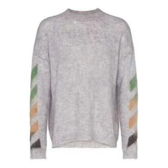 Off-White Camiseta de hombre con detalle de rayas Off-White Camiseta de hombre con detalle de rayas