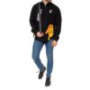 Off-White Camiseta de hombre con estampado, cuello redondo, manga larga y corte holgado, color negro