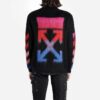 Off-White Camiseta de hombre con flecha en la espalda, corte holgado, color negro