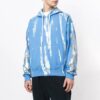 Off-White Camiseta de hombre con flecha reflectante y estampado tie-dye azul