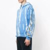 Off-White Camiseta de hombre con flecha reflectante y estampado tie-dye azul