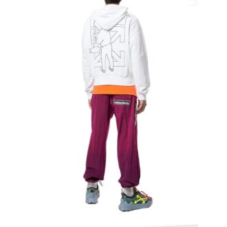 Off-White Camiseta de hombre con logo Workers en blanco Off-White Camiseta de hombre con logo Workers en blanco