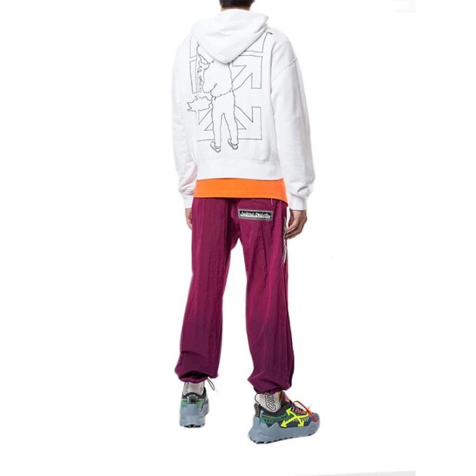 Off-White Camiseta de hombre con logo Workers en blanco