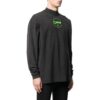 Off-White Camiseta de hombre de cuello medio con estampado de letras, otoño, negro
