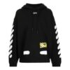 Off-White Camiseta de hombre Splash Ink Graffiti Stripe Negro