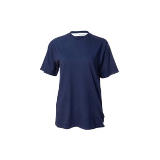 Off-White Camiseta de manga corta con estampado de flecha en la espalda, versión estándar, azul