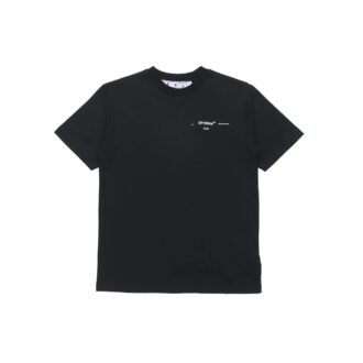 Off-White Camiseta de manga corta con estampado de flechas, versión básica, negra