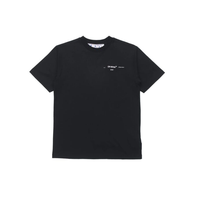 Off-White Camiseta de manga corta con estampado de flechas, versión básica, negra
