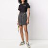 Off-White Camiseta de manga corta con estampado de flechas, versión básica, negra