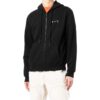 Off-White Camiseta de manga corta para hombre SS22 Caravaggio con cremallera, color negro