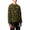 Off-White Camiseta de manga corta para hombre SS22 con estampado de camuflaje, cuello redondo, versión jersey, verde