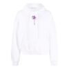Off-White Camiseta de manga larga con capucha y estampado para hombre, colección primavera-verano 2022, versión jersey, color blanco
