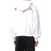 Off-White Camiseta de manga larga con capucha y estampado para hombre, colección primavera-verano 2022, versión jersey, color blanco