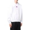 Off-White Camiseta de manga larga con capucha y estampado para hombre, colección primavera-verano 2022, versión jersey, color blanco