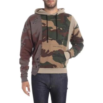 Off-White Camiseta de manga larga con estampado de camuflaje para hombre