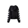 Off-White Camiseta de manga larga con estampado de personajes para hombre, color negro