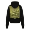 Off-White Camiseta de manga larga con estampado en la espalda para hombre, color negro
