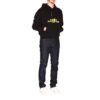 Off-White Camiseta de manga larga con estampado en la espalda para hombre, color negro