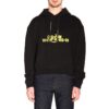 Off-White Camiseta de manga larga con estampado en la espalda para hombre, color negro