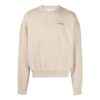 Off-White Camiseta de manga larga lisa para hombre, color caqui