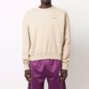 Off-White Camiseta de manga larga lisa para hombre, color caqui
