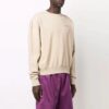 Off-White Camiseta de manga larga lisa para hombre, color caqui