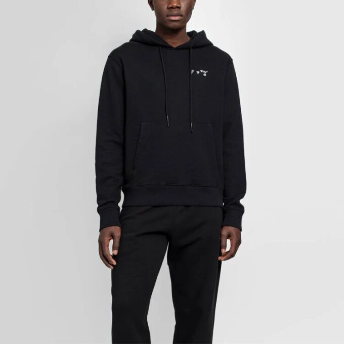 Off-White Camiseta de manga larga para hombre SS21 con logo negro