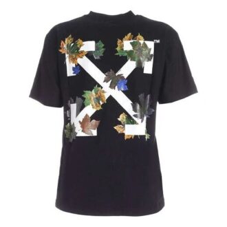Off-White Camiseta de Pantalones Cortos con estampado de flechas, color negro