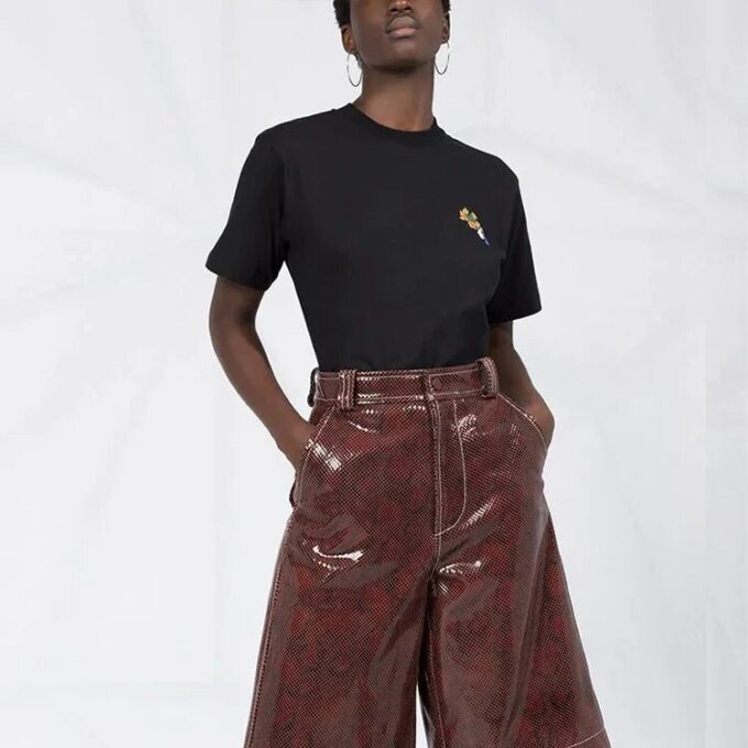 Off-White Camiseta de Pantalones Cortos con estampado de flechas, color negro