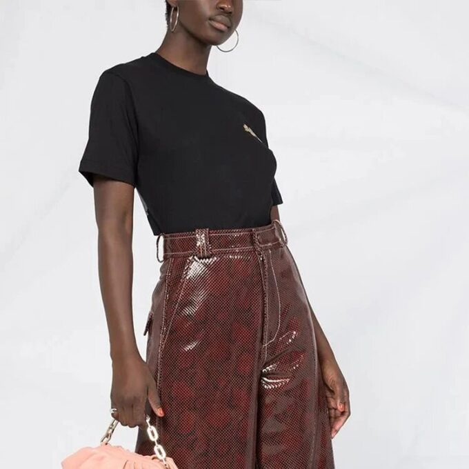 Off-White Camiseta de Pantalones Cortos con estampado de flechas, color negro