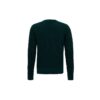 Off-White Camiseta de punto con rayas y logotipo para hombre, verde