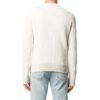 Off-White Camiseta de punto de cuello redondo para hombre, color blanco