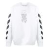 Off-White Camiseta deportiva de algodón con flecha para hombre, color blanco