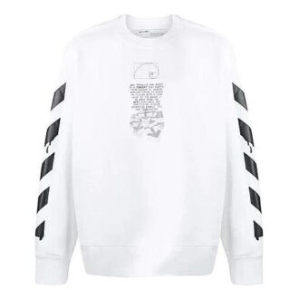 Off-White Camiseta deportiva de algodón con flecha para hombre, color blanco Off-White Camiseta deportiva de algodón con flecha para hombre, color blanco