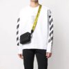 Off-White Camiseta deportiva de algodón con flecha para hombre, color blanco