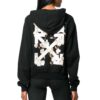 Off-White con estampado de flechas diagonales, negro