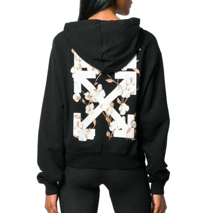 Off-White con estampado de flechas diagonales, negro