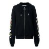 Off-White con estampado de flores en negro