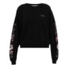 Off-White con estampado de flores sueltas, negro