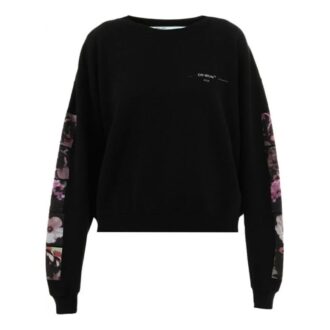 Off-White con estampado de flores sueltas, negro